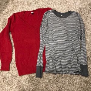 Gap sweater and tee